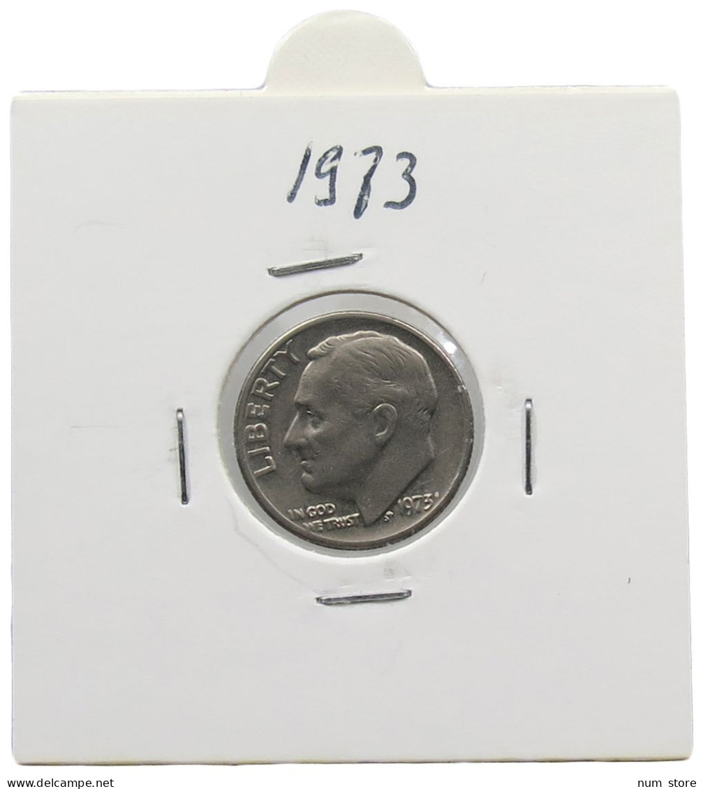 UNITED STATES OF AMERICA DIME 1973 ROOSEVELT #alb071 0529 - 1946-...: Roosevelt