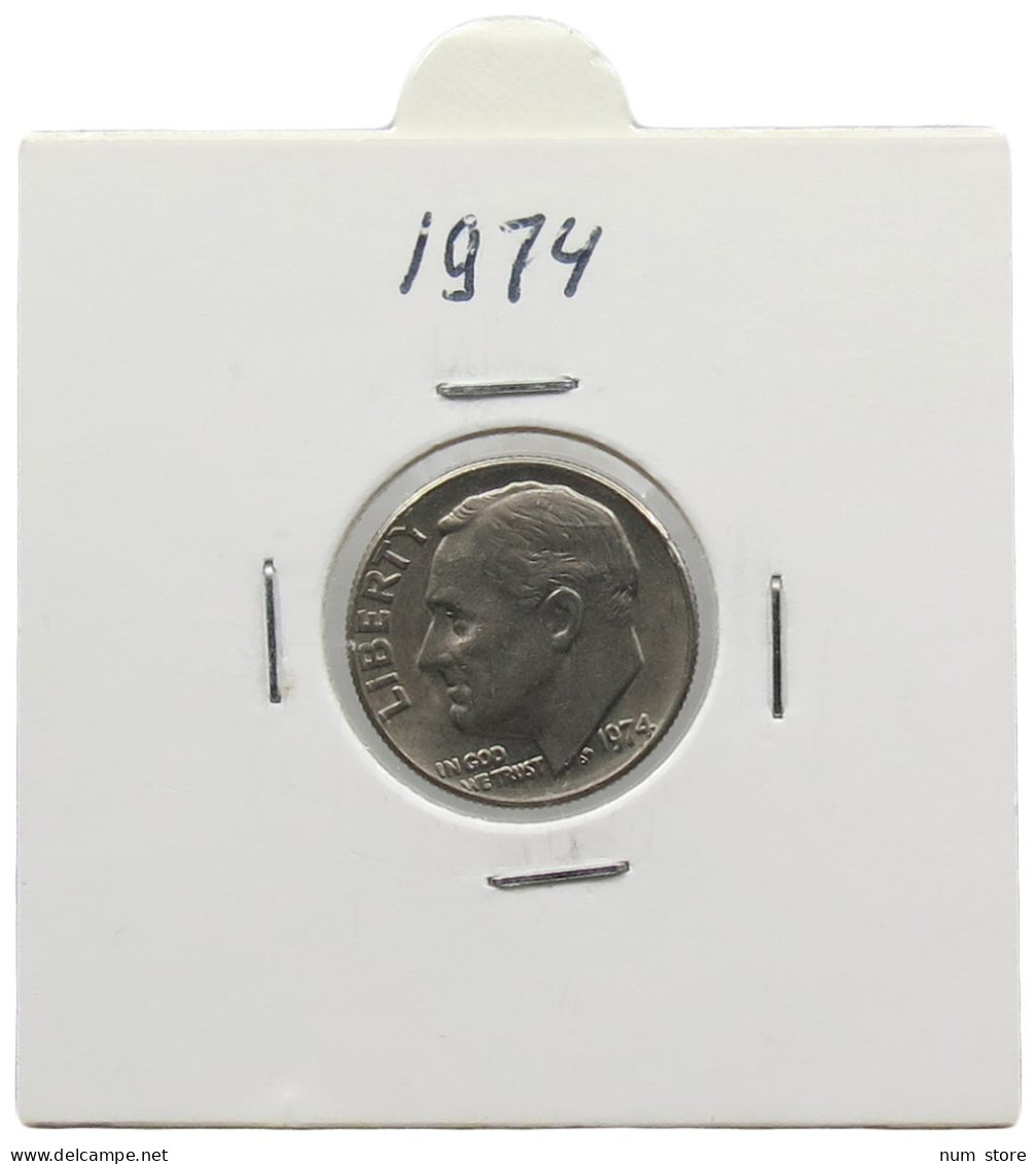 UNITED STATES OF AMERICA DIME 1974 ROOSEVELT #alb071 0513 - 1946-...: Roosevelt