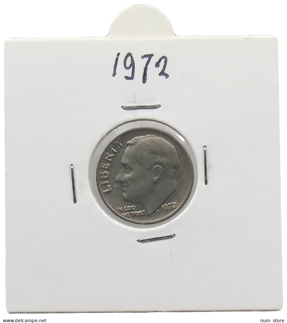 UNITED STATES OF AMERICA DIME 1972 ROOSEVELT #alb071 0505 - 1946-...: Roosevelt