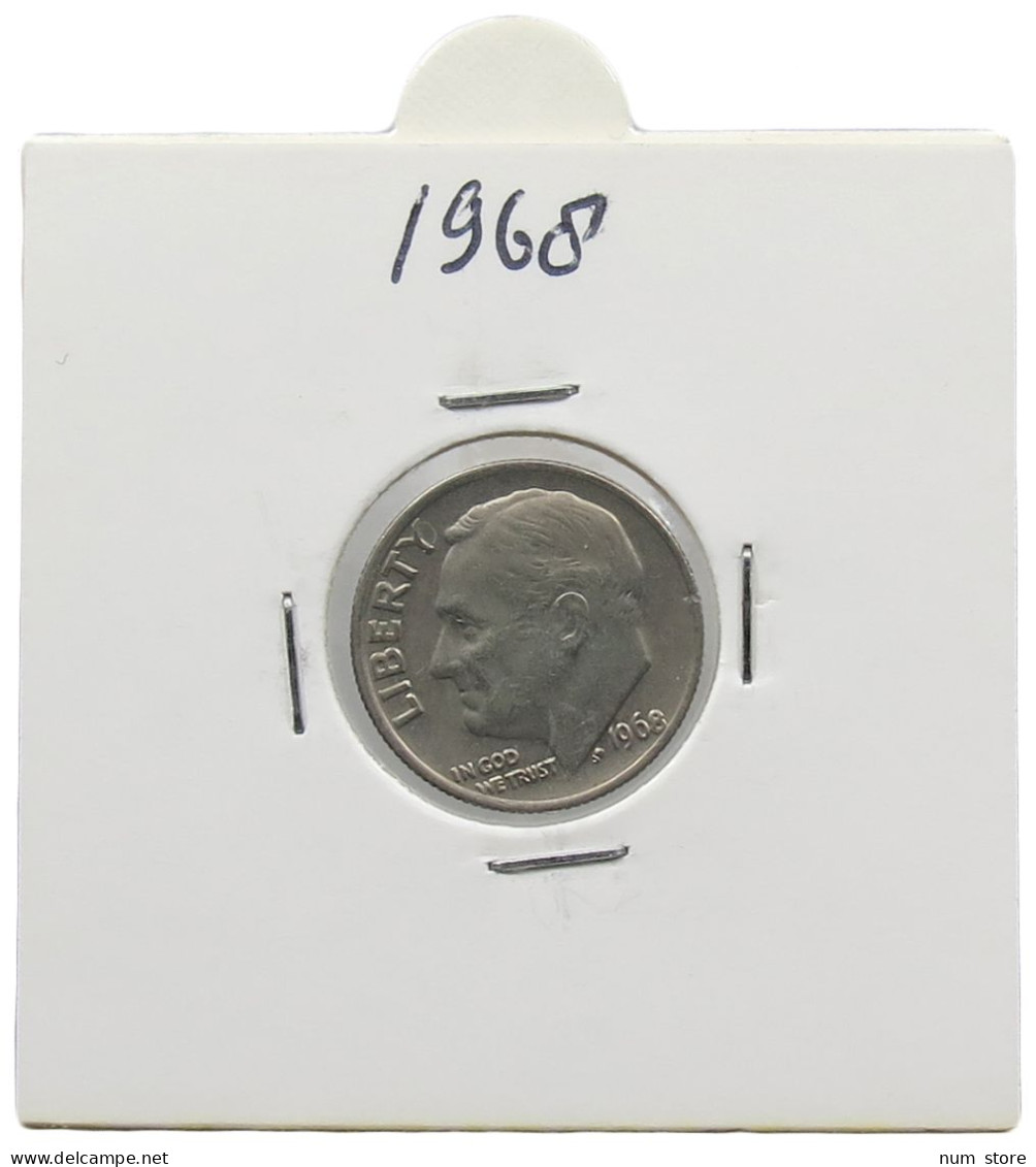 UNITED STATES OF AMERICA DIME 1968 ROOSEVELT #alb071 0499 - 1946-...: Roosevelt