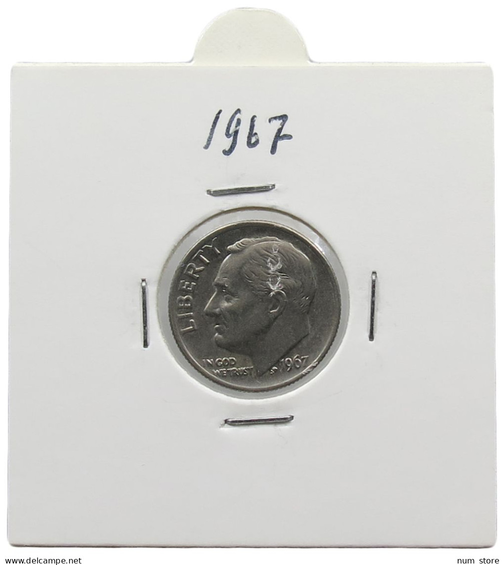 UNITED STATES OF AMERICA DIME 1967 ROOSEVELT #alb071 0501 - 1946-...: Roosevelt