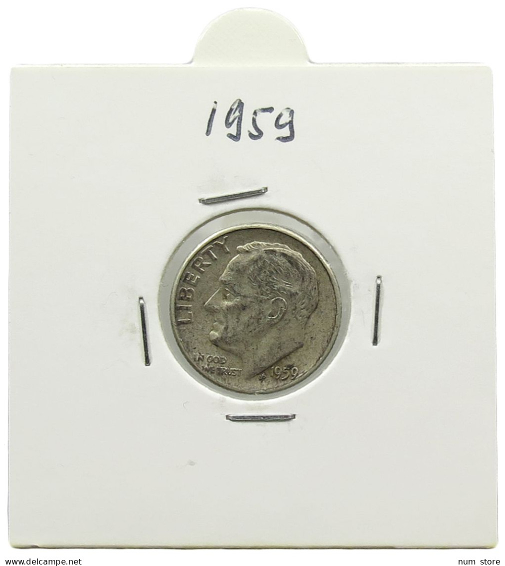 UNITED STATES OF AMERICA DIME 1959 ROOSEVELT #alb071 0429 - 1946-...: Roosevelt