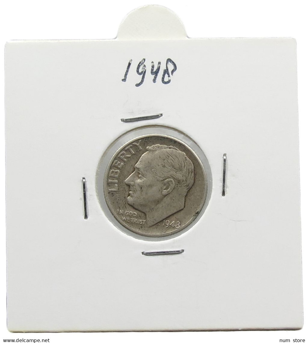 UNITED STATES OF AMERICA DIME 1948 ROOSEVELT #alb071 0449 - 1946-...: Roosevelt