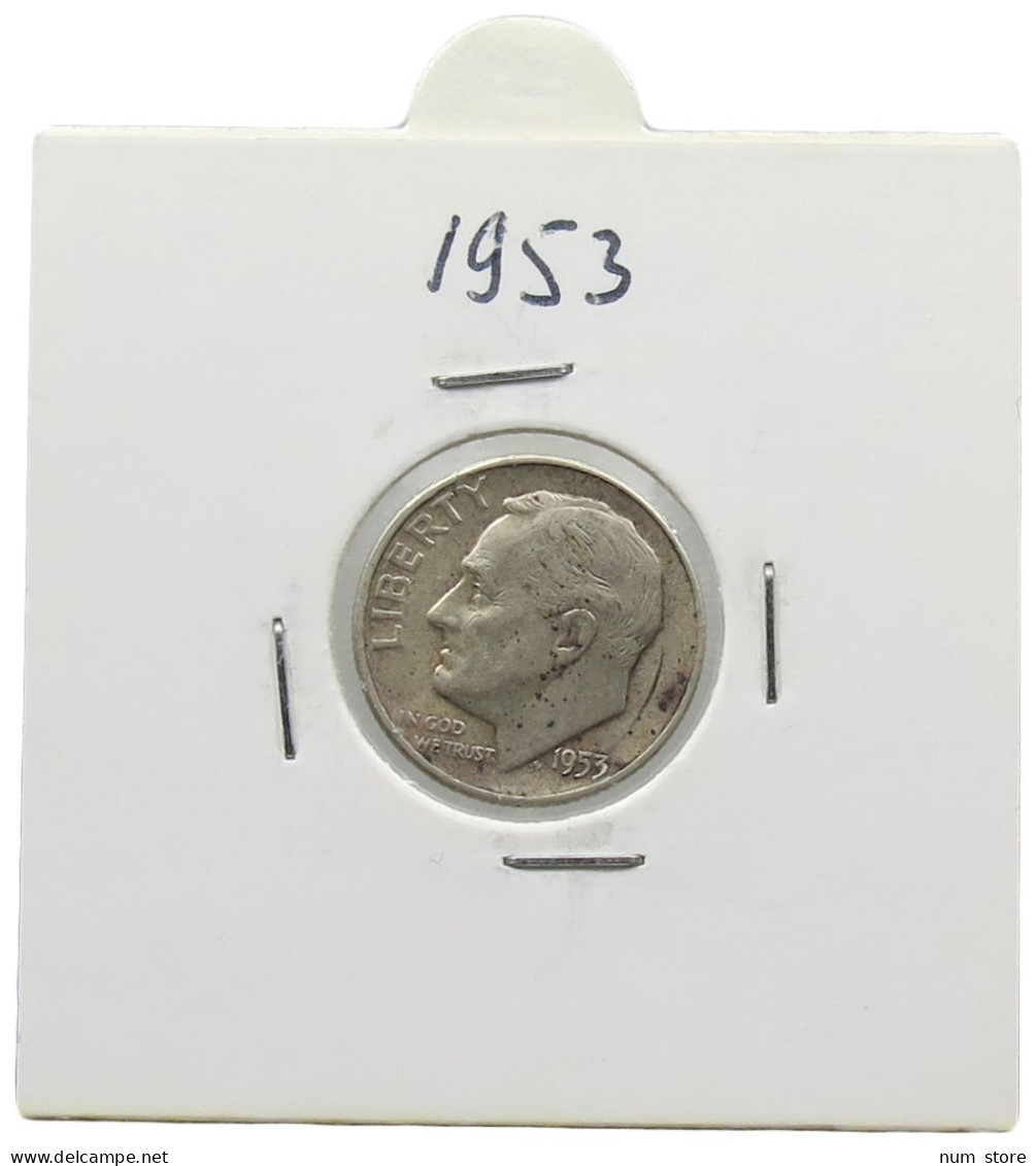 UNITED STATES OF AMERICA DIME 1953 ROOSEVELT #alb071 0467 - 1946-...: Roosevelt