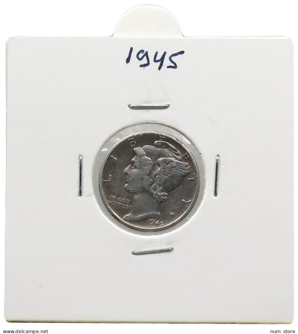 UNITED STATES OF AMERICA DIME 1945 MERCURY #alb071 0477 - 1916-1945: Mercury (Mercure)