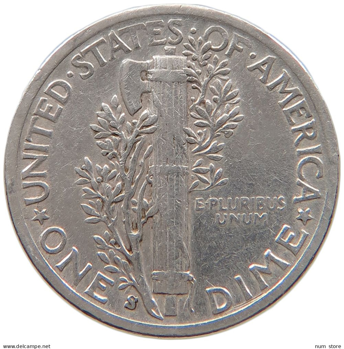 UNITED STATES OF AMERICA DIME 1943 S MERCURY #s100 0771 - 1916-1945: Mercury