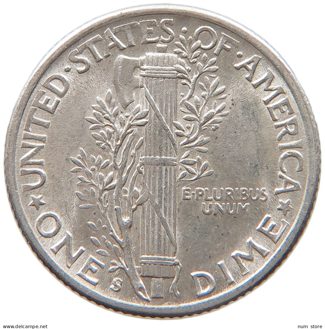 UNITED STATES OF AMERICA DIME 1942 S MERCURY #s091 0255 - 1916-1945: Mercury (Mercure)