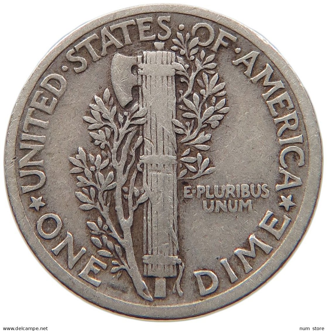 UNITED STATES OF AMERICA DIME 1937 MERCURY #s091 0243 - 1916-1945: Mercury (kwik)