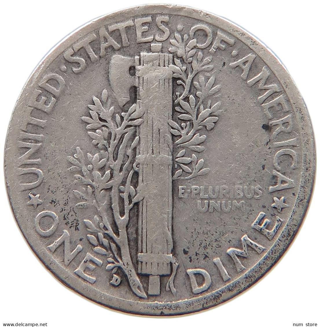 UNITED STATES OF AMERICA DIME 1934 D MERCURY #s091 0247 - 1916-1945: Mercury (kwik)