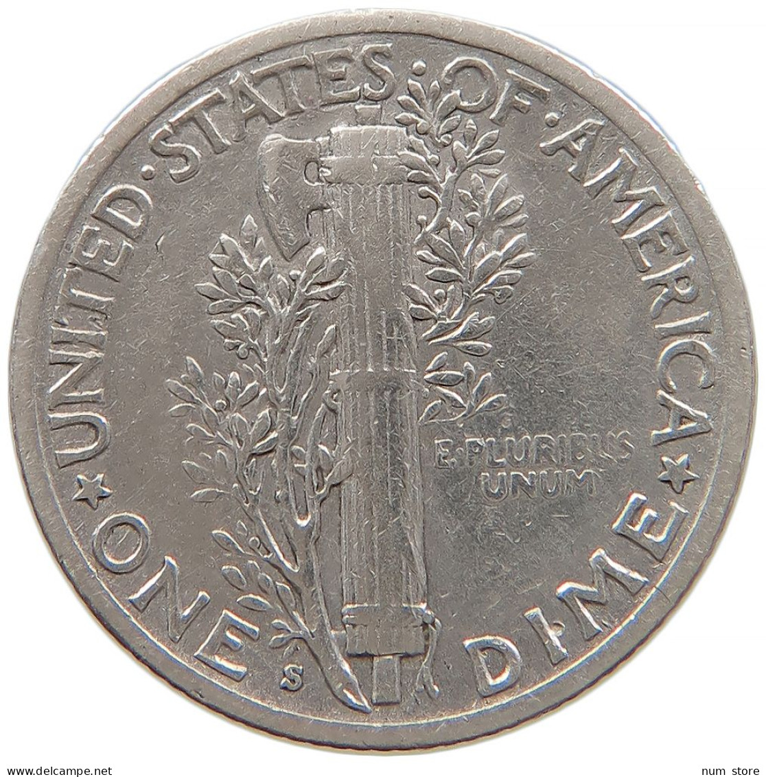 UNITED STATES OF AMERICA DIME 1940 S #s091 0167 - 1916-1945: Mercury