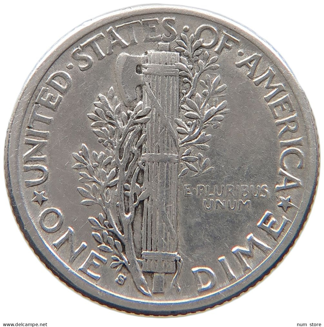 UNITED STATES OF AMERICA DIME 1916 S MERCURY #s100 0769 - 1916-1945: Mercury (Mercure)