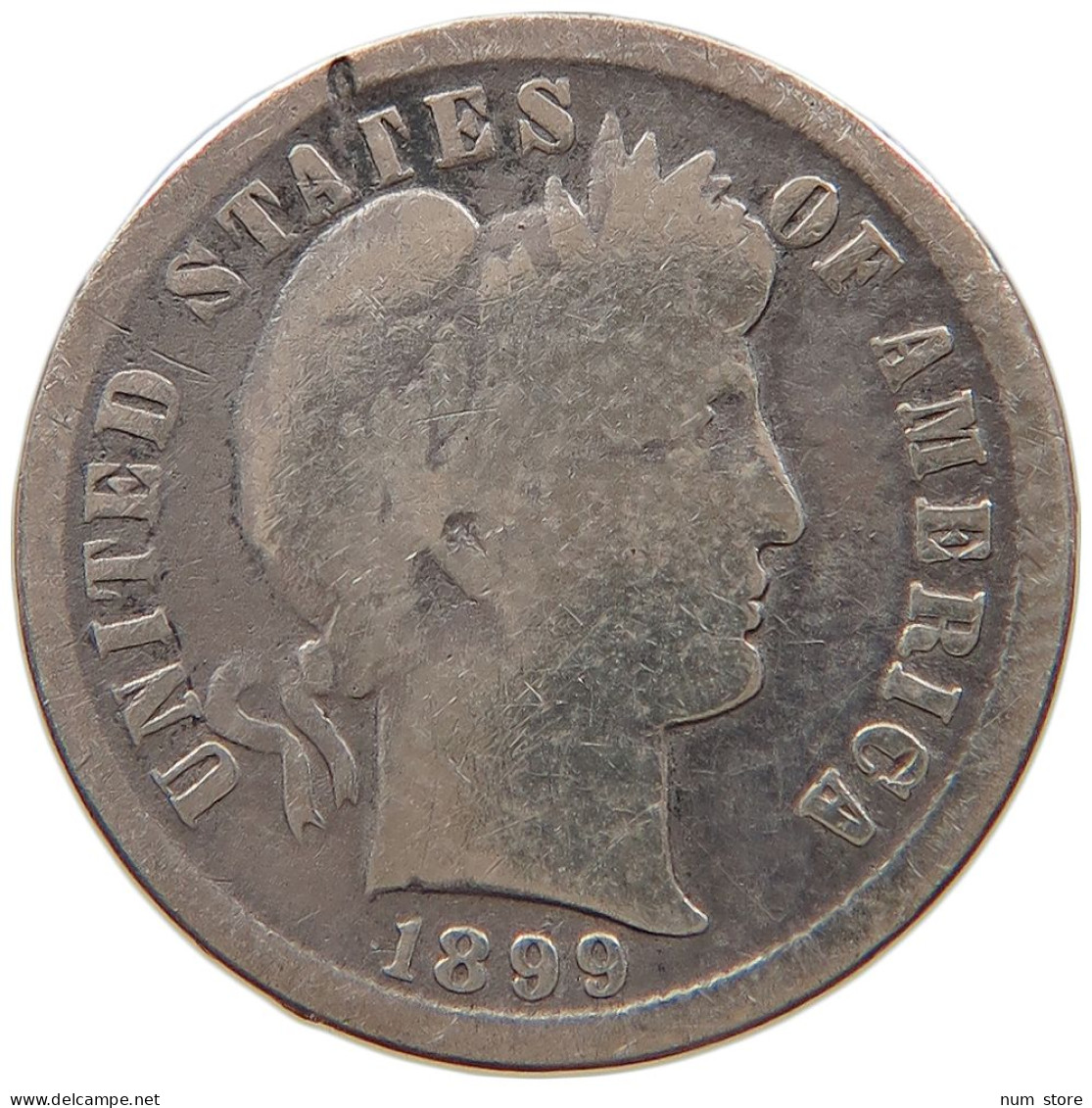 UNITED STATES OF AMERICA DIME 1899 BARBER #s091 0221 - 1892-1916: Barber