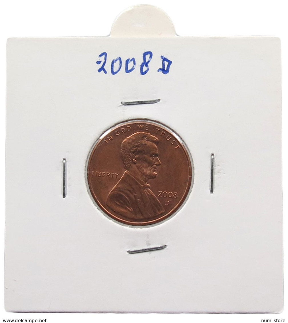 UNITED STATES OF AMERICA CENT 2008 D LINCOLN #alb072 0149 - 1959-…: Lincoln, Memorial Reverse