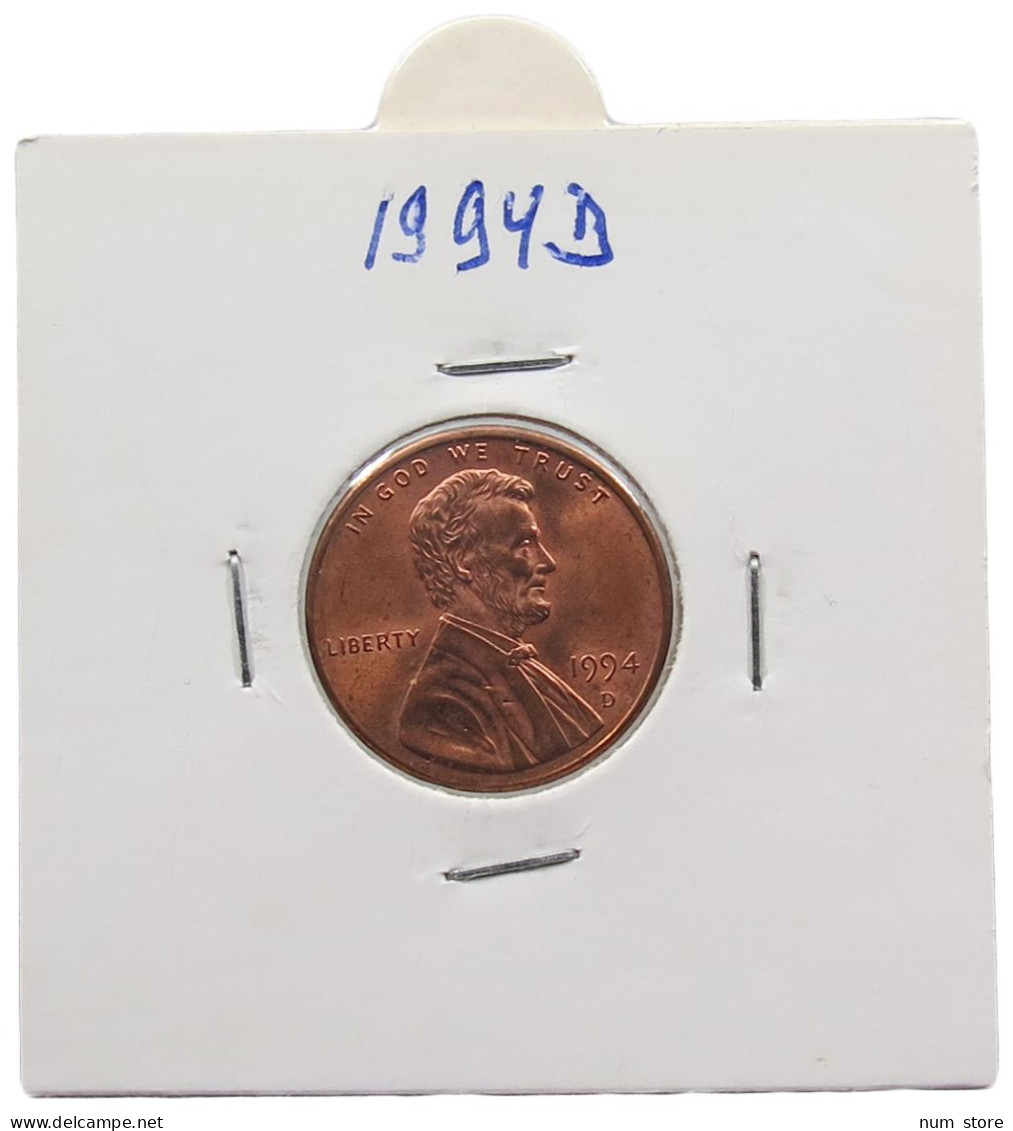 UNITED STATES OF AMERICA CENT 1994 D LINCOLN #alb072 0201 - 1959-…: Lincoln, Memorial Reverse
