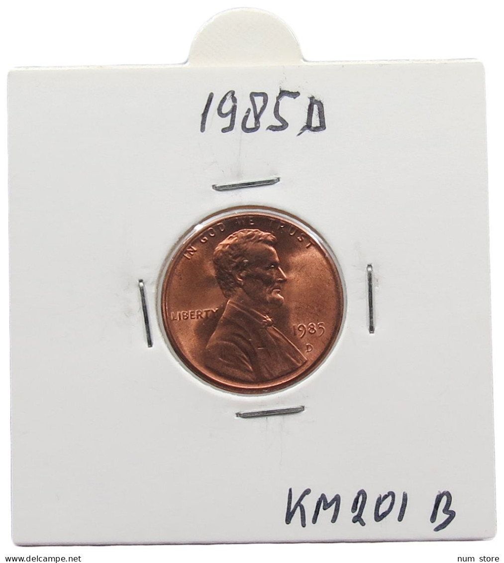 UNITED STATES OF AMERICA CENT 1985 D LINCOLN #alb072 0047 - 1959-…: Lincoln, Memorial Reverse