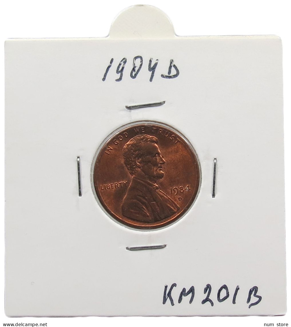 UNITED STATES OF AMERICA CENT 1984 D LINCOLN #alb072 0195 - 1959-…: Lincoln, Memorial Reverse