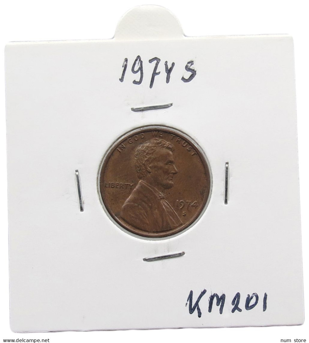 UNITED STATES OF AMERICA CENT 1974 S LINCOLN #alb071 0733 - 1959-…: Lincoln, Memorial Reverse