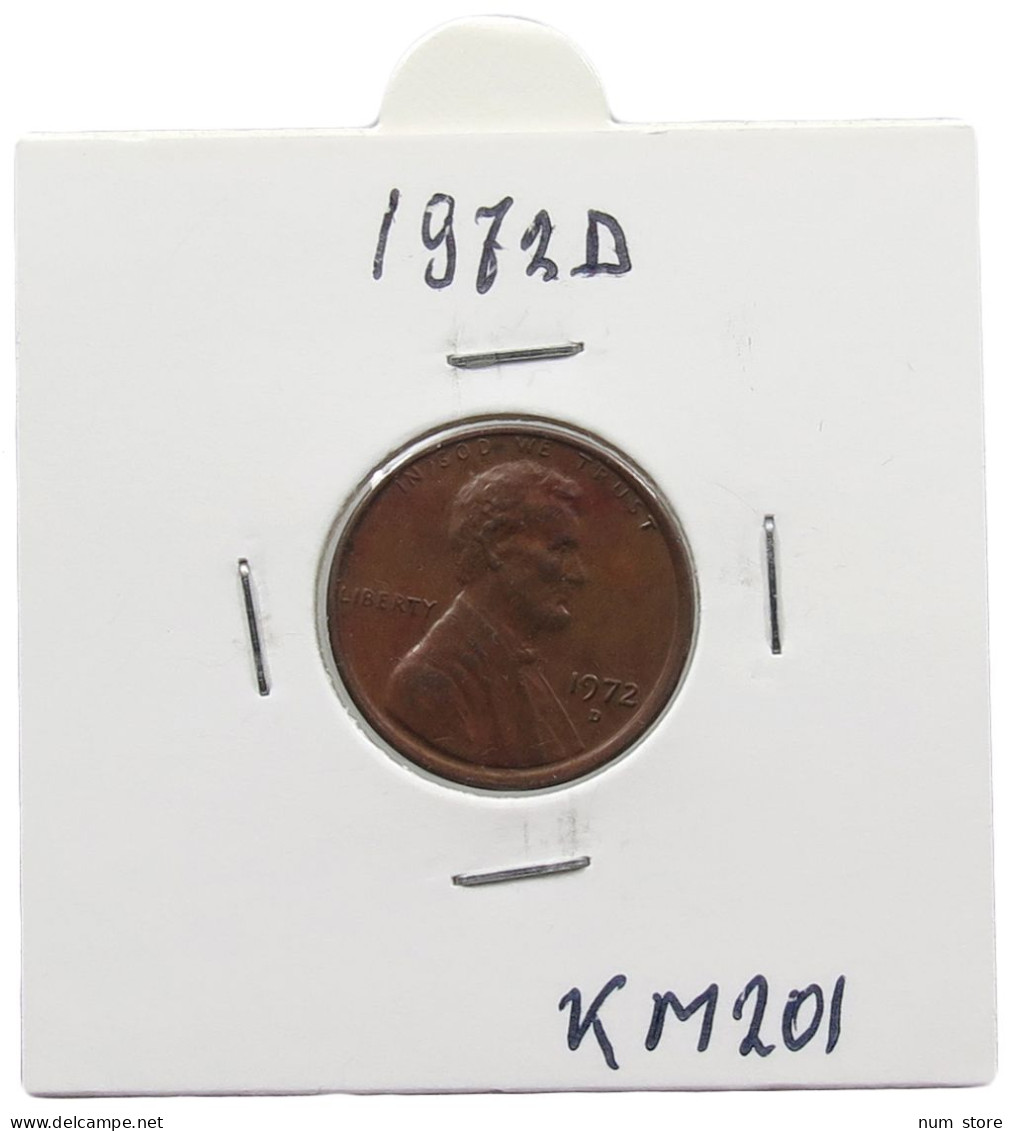 UNITED STATES OF AMERICA CENT 1972 D LINCOLN #alb072 0009 - 1959-…: Lincoln, Memorial Reverse