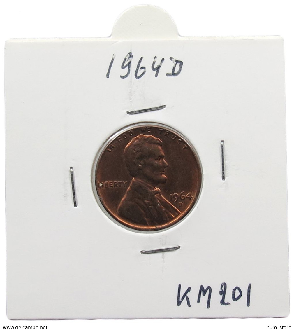 UNITED STATES OF AMERICA CENT 1964 D LINCOLN #alb071 0751 - 1959-…: Lincoln, Memorial Reverse