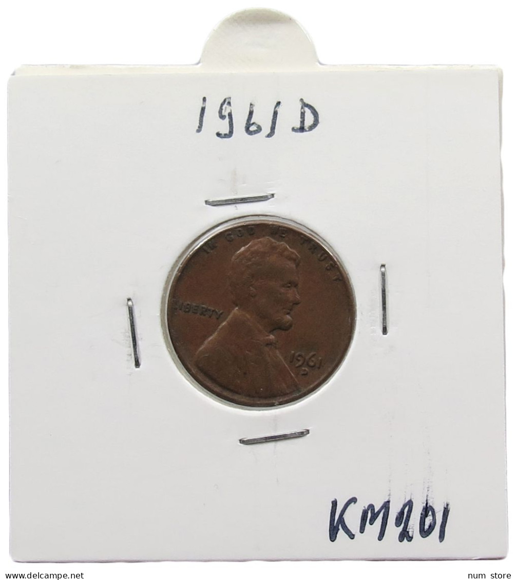 UNITED STATES OF AMERICA CENT 1961 D LINCOLN #alb072 0025 - 1959-…: Lincoln, Memorial Reverse