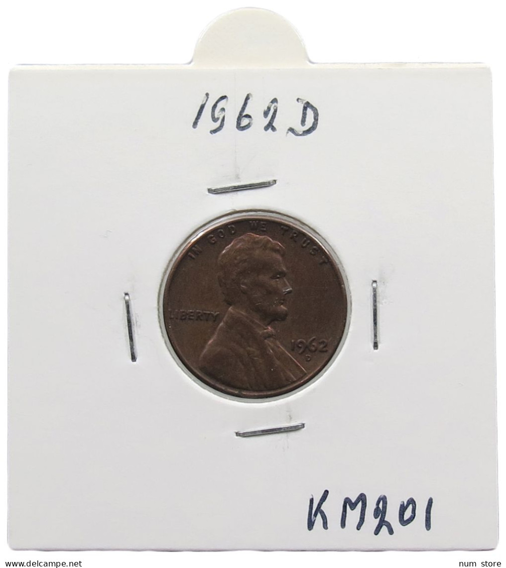 UNITED STATES OF AMERICA CENT 1962 D LINCOLN #alb071 0743 - 1959-…: Lincoln, Memorial Reverse