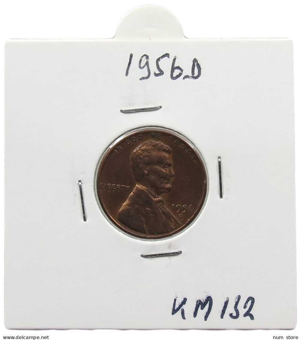 UNITED STATES OF AMERICA CENT 1956 D LINCOLN #alb072 0001 - 1909-1958: Lincoln, Wheat Ears Reverse