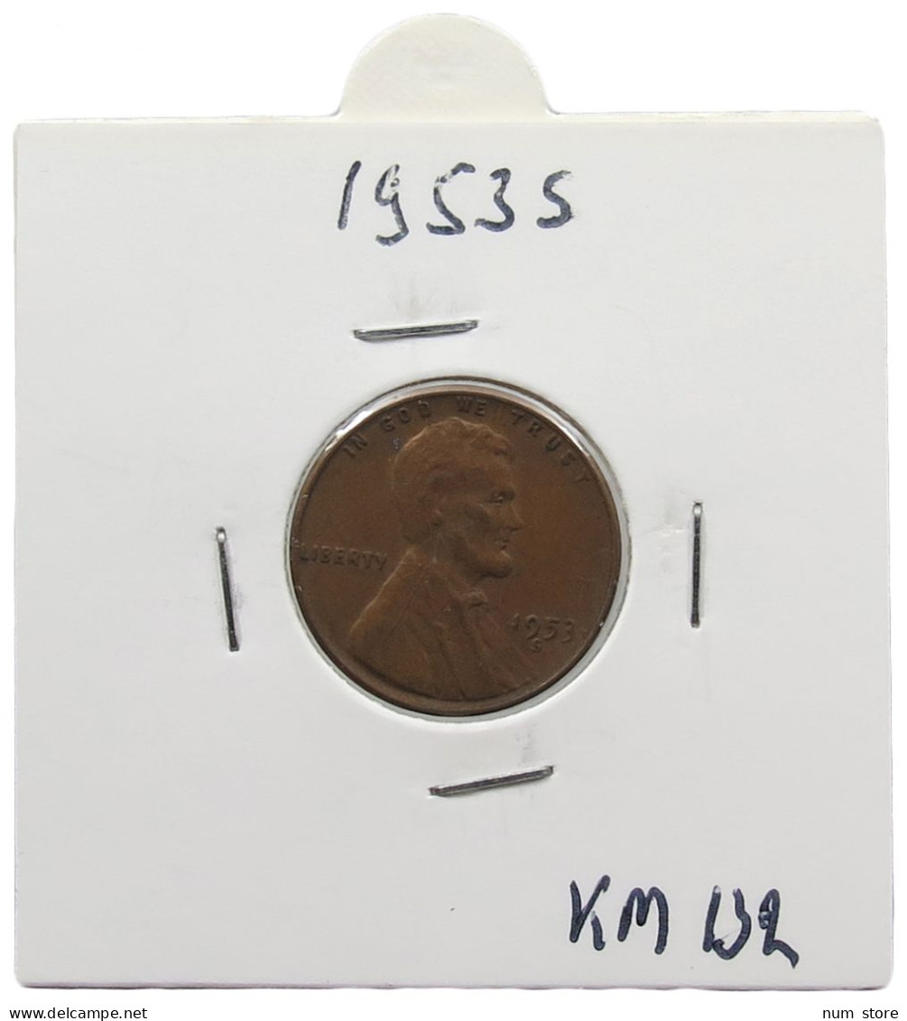 UNITED STATES OF AMERICA CENT 1953 S LINCOLN #alb071 0755 - 1909-1958: Lincoln, Wheat Ears Reverse