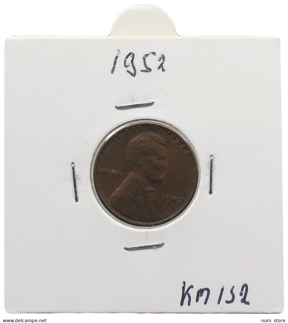 UNITED STATES OF AMERICA CENT 1952 LINCOLN #alb072 0037 - 1909-1958: Lincoln, Wheat Ears Reverse
