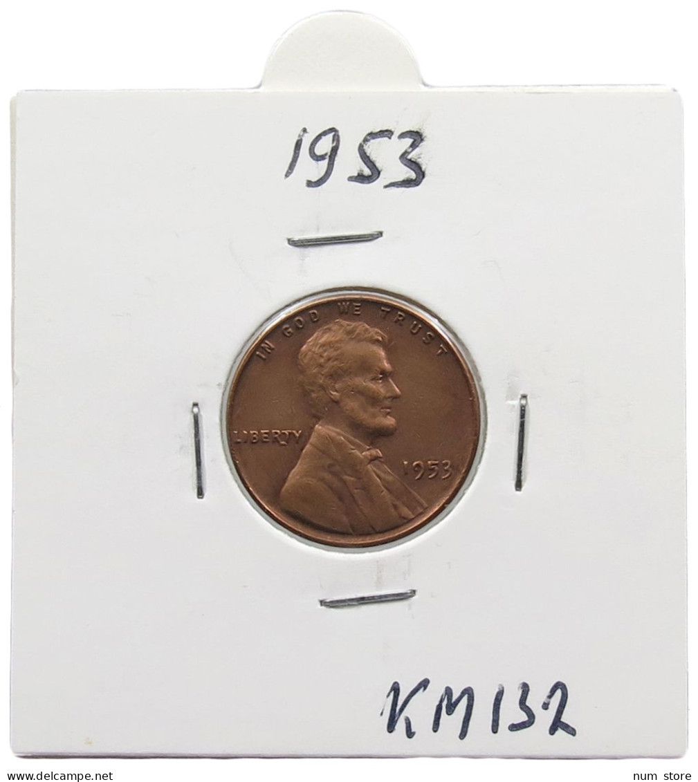 UNITED STATES OF AMERICA CENT 1953 LINCOLN #alb072 0041 - 1909-1958: Lincoln, Wheat Ears Reverse