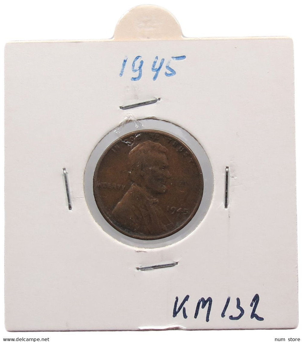 UNITED STATES OF AMERICA CENT 1945 LINCOLN #alb072 0123 - 1909-1958: Lincoln, Wheat Ears Reverse