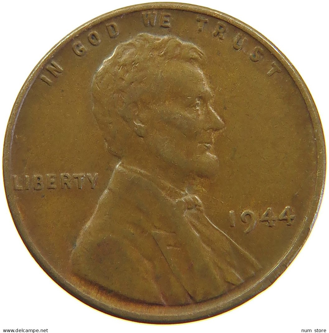 UNITED STATES OF AMERICA CENT 1944 #s100 0427 - 1909-1958: Lincoln, Wheat Ears Reverse