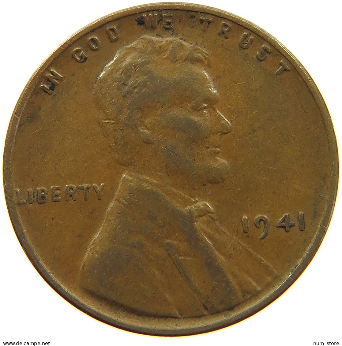 UNITED STATES OF AMERICA CENT 1941 LINCOLN #s091 0317 - 1909-1958: Lincoln, Wheat Ears Reverse