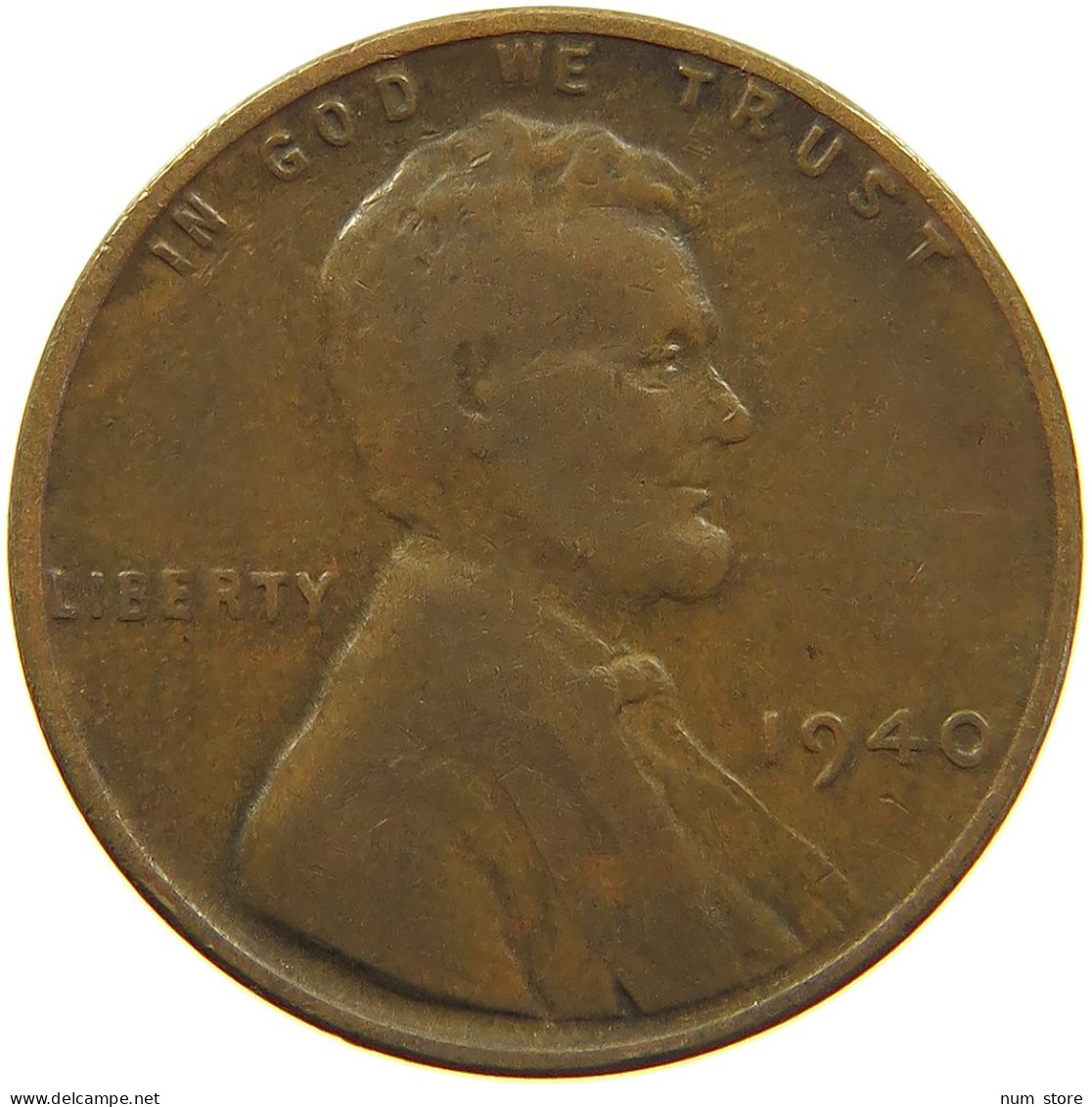 UNITED STATES OF AMERICA CENT 1940 LINCOLN #s091 0303 - 1909-1958: Lincoln, Wheat Ears Reverse
