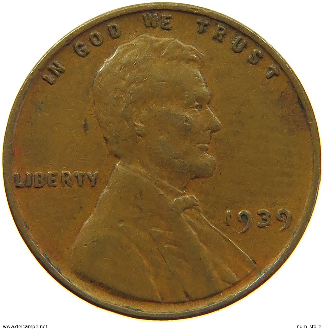 UNITED STATES OF AMERICA CENT 1939 LINCOLN #s091 0309 - 1909-1958: Lincoln, Wheat Ears Reverse