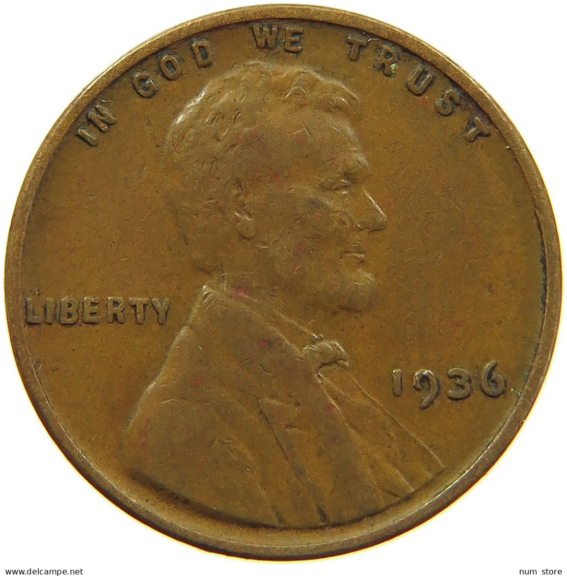 UNITED STATES OF AMERICA CENT 1936 LINCOLN #s091 0331 - 1909-1958: Lincoln, Wheat Ears Reverse