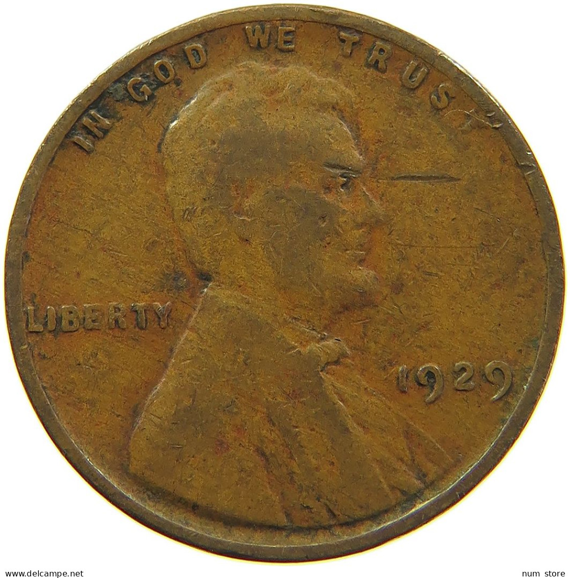 UNITED STATES OF AMERICA CENT 1929 LINCOLN #s091 0301 - 1909-1958: Lincoln, Wheat Ears Reverse