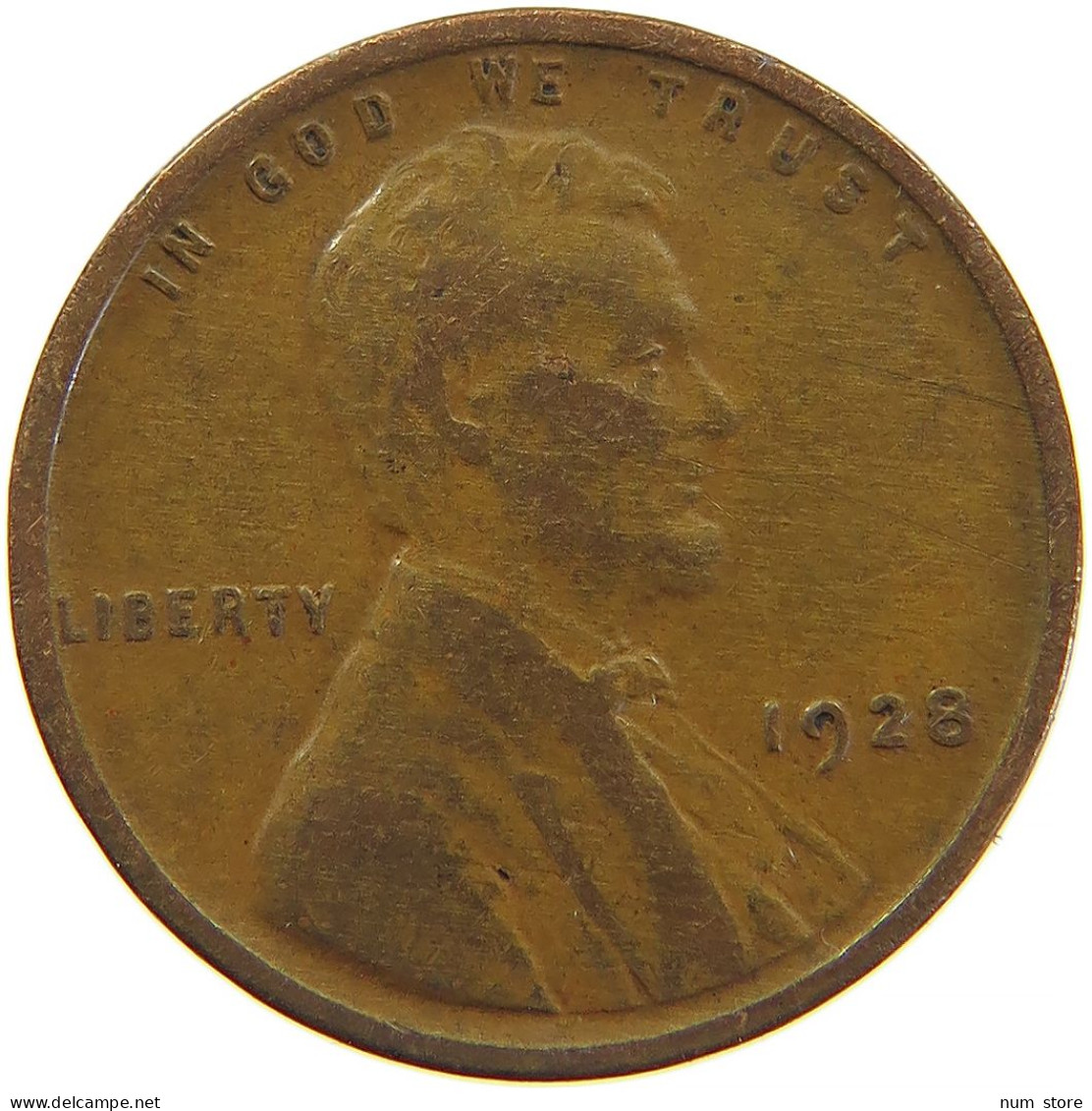 UNITED STATES OF AMERICA CENT 1928 #s100 0423 - 1909-1958: Lincoln, Wheat Ears Reverse