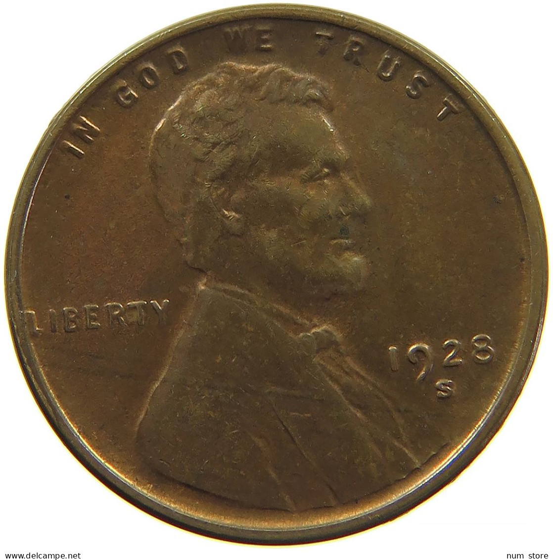UNITED STATES OF AMERICA CENT 1928 S LINCOLN #s091 0297 - 1909-1958: Lincoln, Wheat Ears Reverse