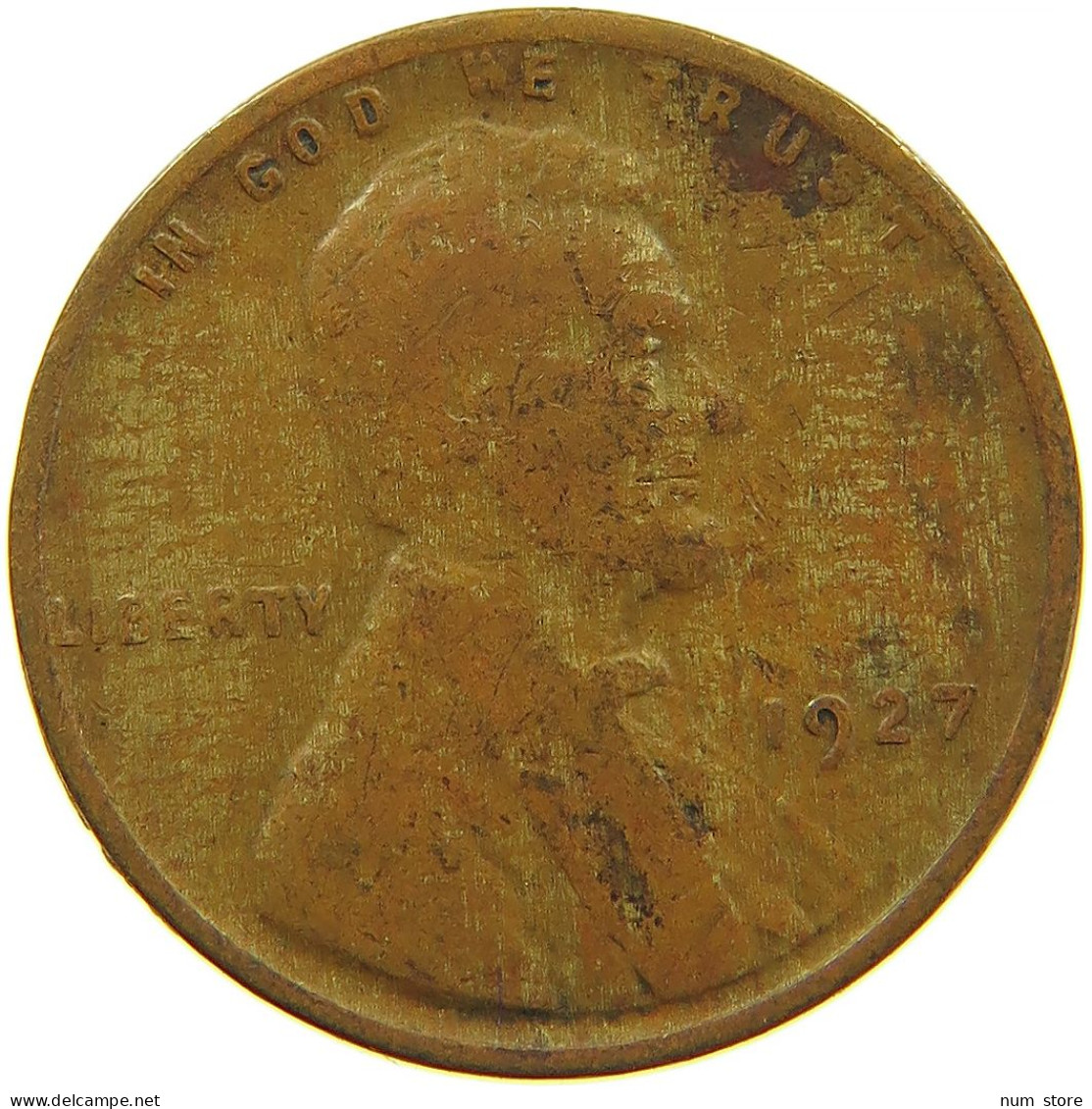 UNITED STATES OF AMERICA CENT 1927 LINCOLN #s091 0359 - 1909-1958: Lincoln, Wheat Ears Reverse