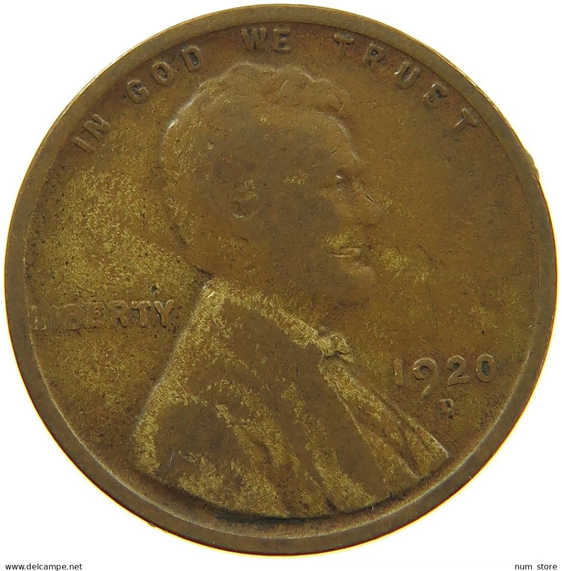 UNITED STATES OF AMERICA CENT 1920 D LINCOLN #s091 0337 - 1909-1958: Lincoln, Wheat Ears Reverse