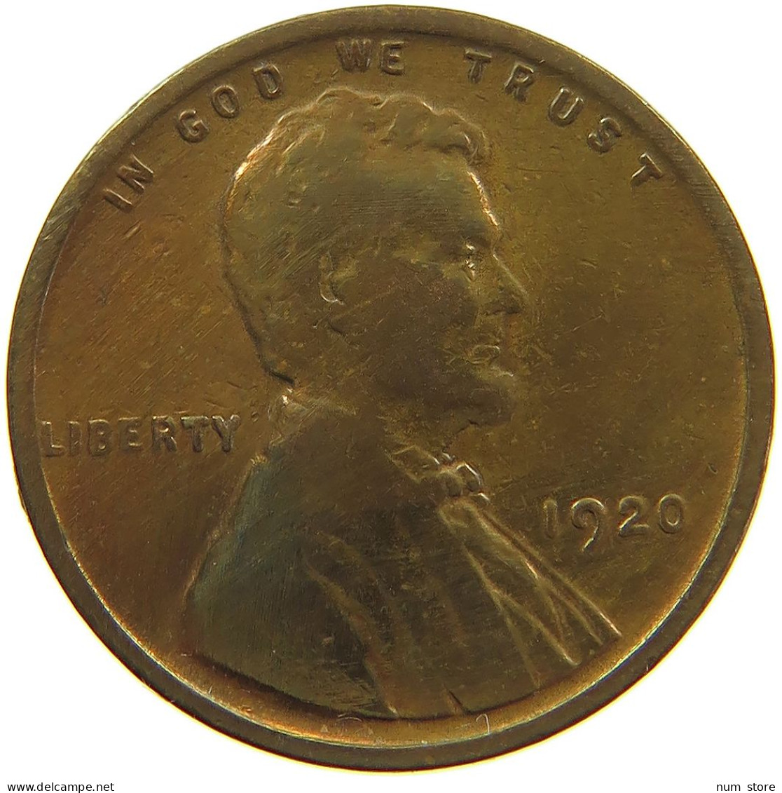 UNITED STATES OF AMERICA CENT 1920 LINCOLN #s091 0343 - 1909-1958: Lincoln, Wheat Ears Reverse