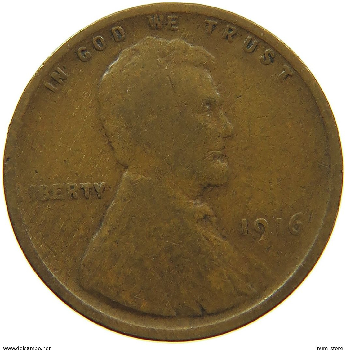 UNITED STATES OF AMERICA CENT 1916 LINCOLN #s091 0293 - 1909-1958: Lincoln, Wheat Ears Reverse