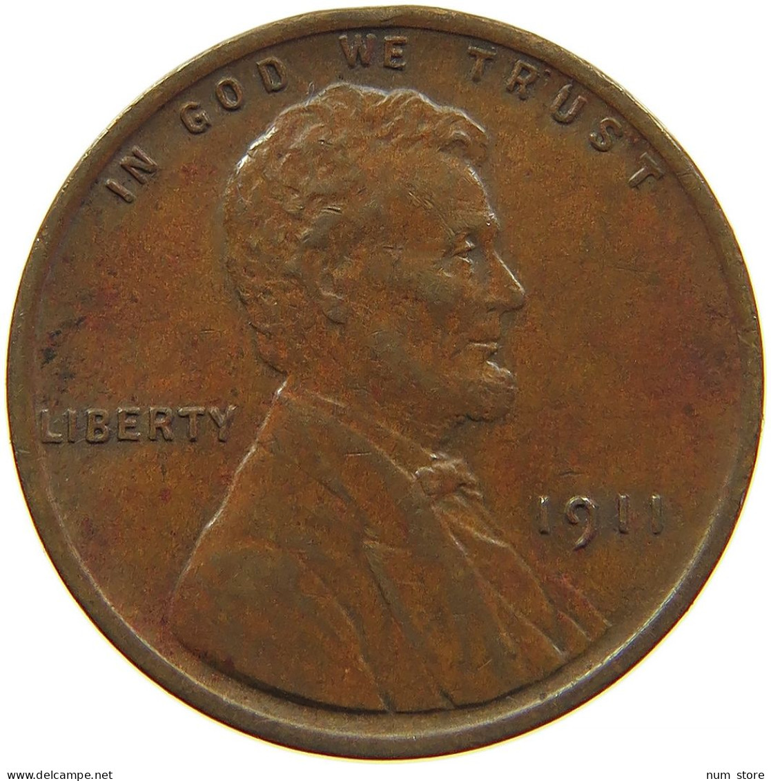 UNITED STATES OF AMERICA CENT 1911 LINCOLN #s091 0275 - 1909-1958: Lincoln, Wheat Ears Reverse