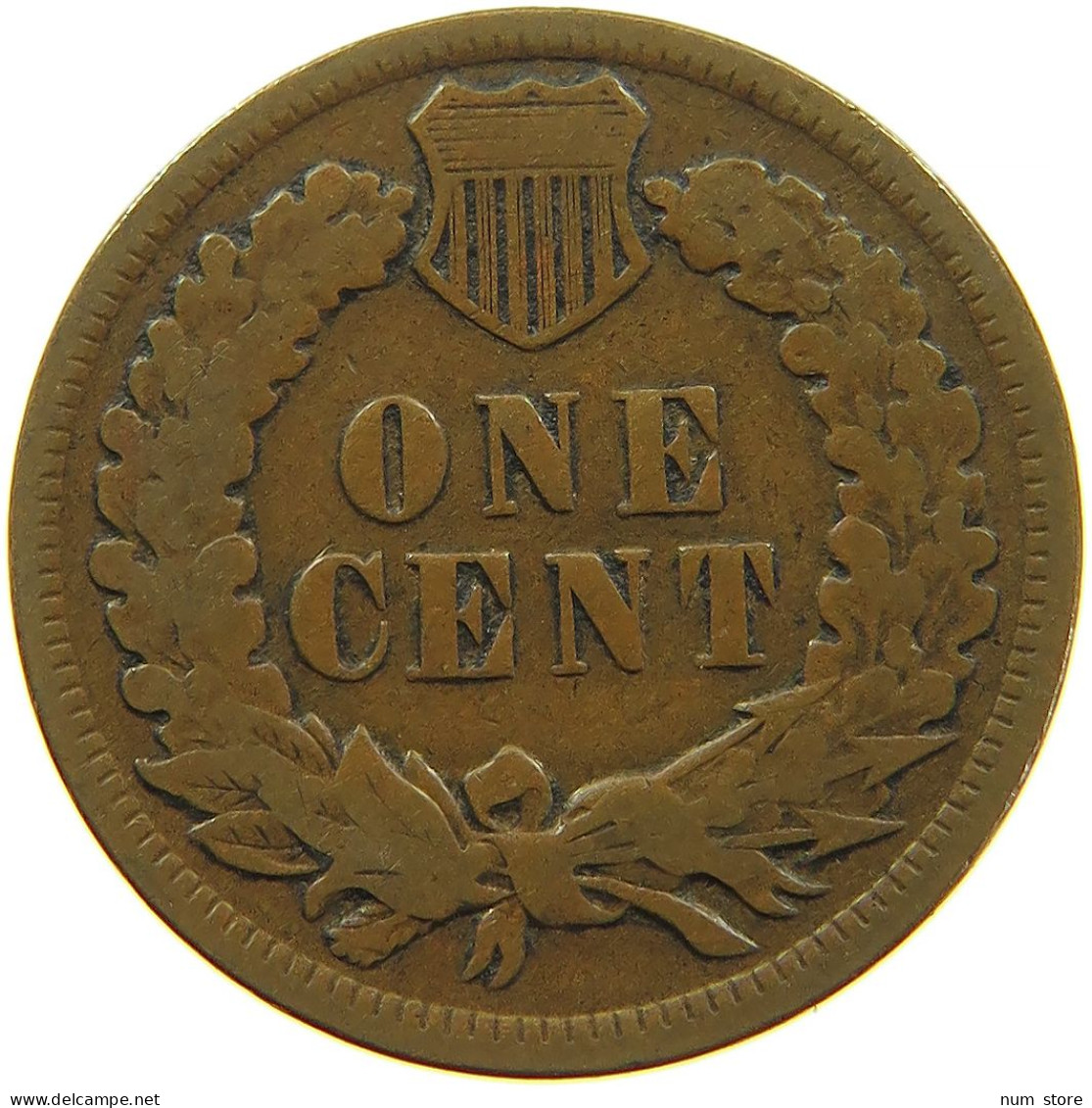 UNITED STATES OF AMERICA CENT 1908 INDIAN HEAD #s091 0373 - 1859-1909: Indian Head