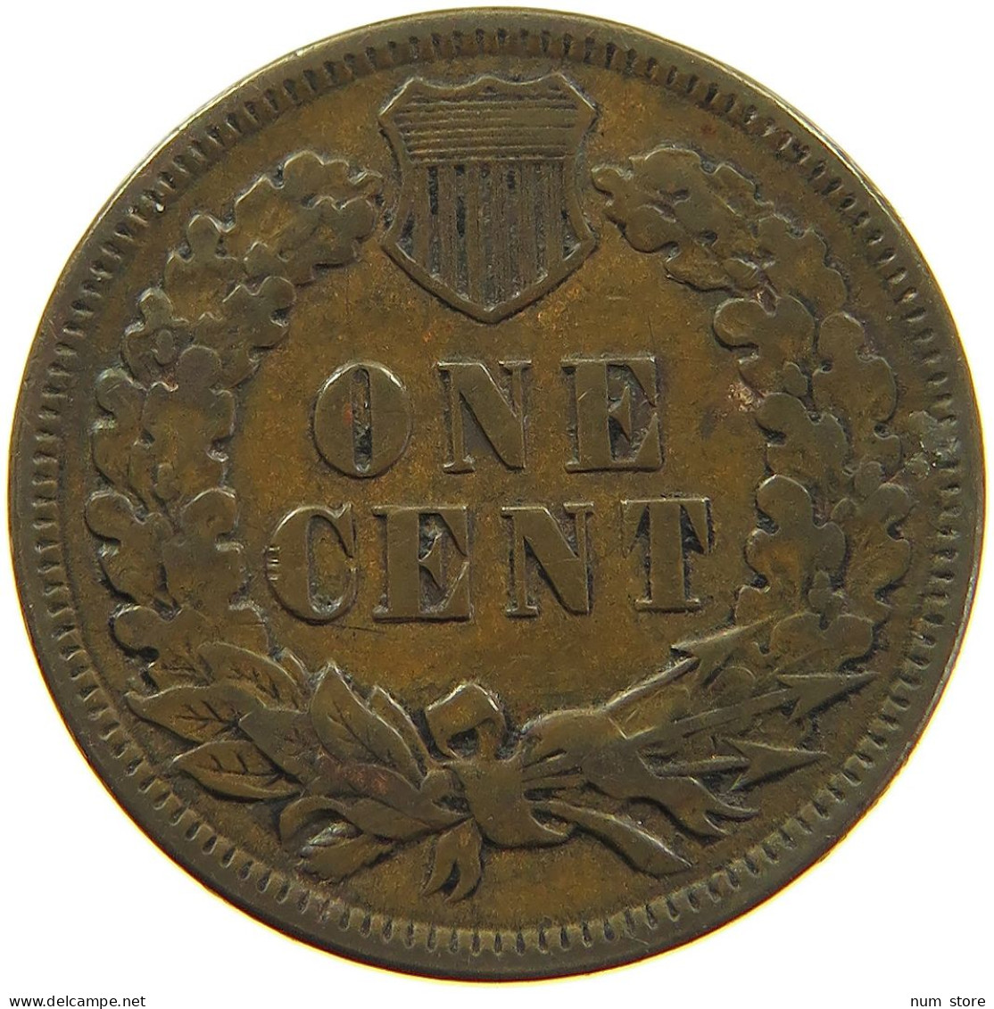 UNITED STATES OF AMERICA CENT 1891 INDIAN HEAD #s091 0371 - 1859-1909: Indian Head