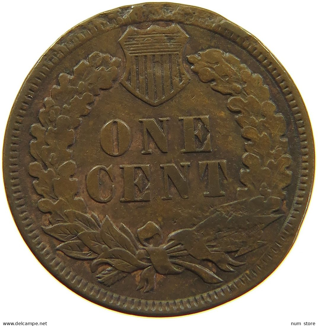 UNITED STATES OF AMERICA CENT 1890 INDIAN HEAD #s091 0393 - 1859-1909: Indian Head