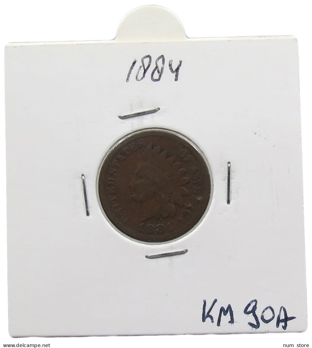 UNITED STATES OF AMERICA CENT 1884 INDIAN HEAD #alb072 0143 - 1859-1909: Indian Head