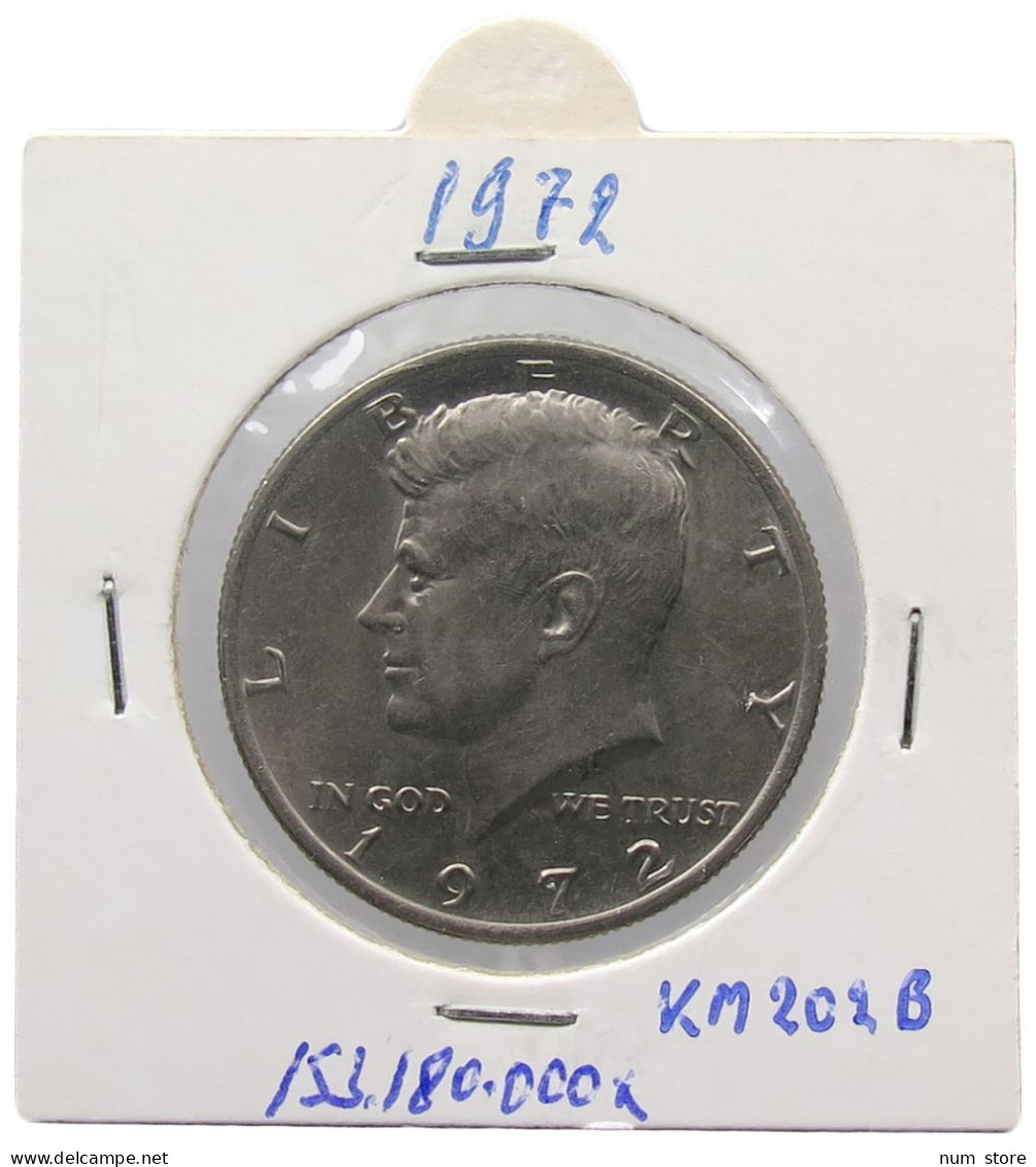 UNITED STATES OF AMERICA 1/2 HALF DOLLAR 1972 KENNEDY #alb071 0639 - 1964-…: Kennedy