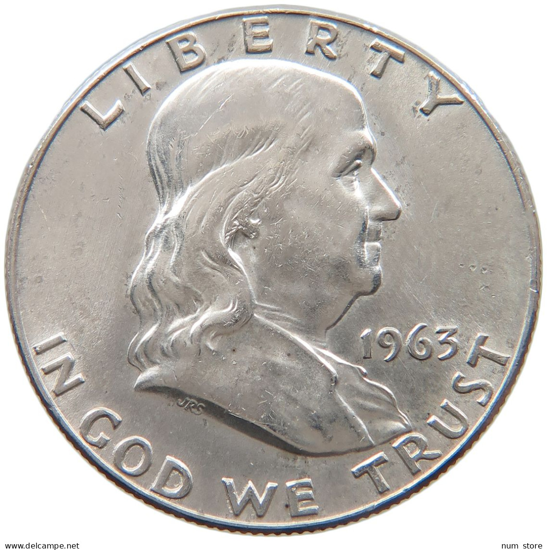 UNITED STATES OF AMERICA 1/2 DOLLAR 1963 D FRANKLIN #s093 0001 - 1948-1963: Franklin