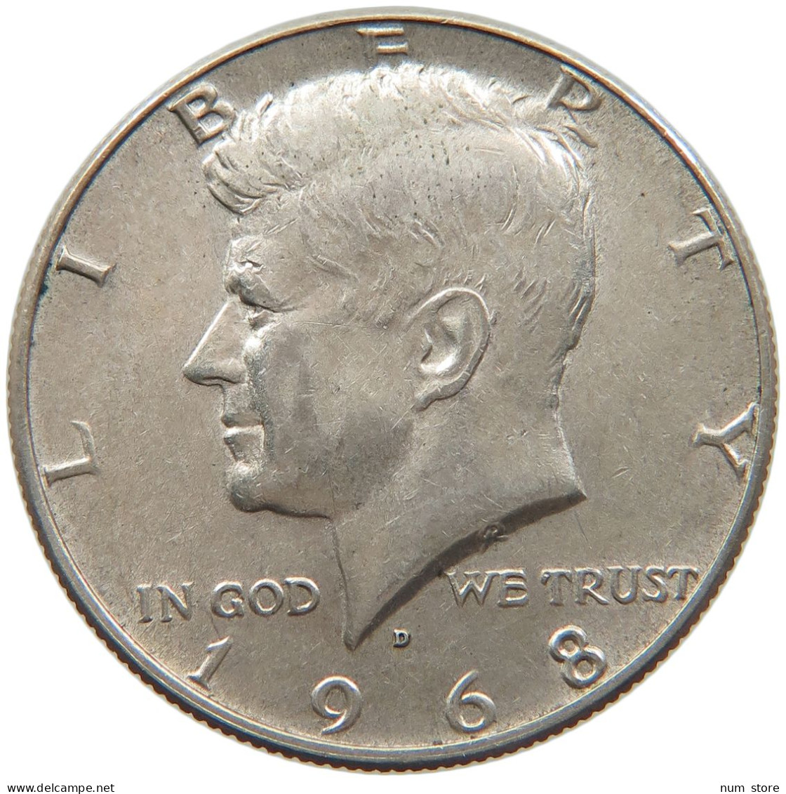 UNITED STATES OF AMERICA 1/2 DOLLAR 1968 D KENNEDY #s093 0021 - 1964-…: Kennedy